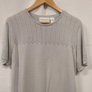 Silver Sweater XL Alfred Dunner Short Sleeved